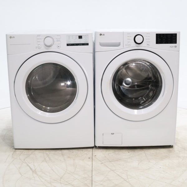 ENERGY STAR LG 4.5 cu. ft. Front Load Washer with LG 6Motion Technology and ENERGY STAR LG 7.4 cu. ft. Electric Vented Dryer with Sensor Dry and SmartThinQ Technology - Open Box