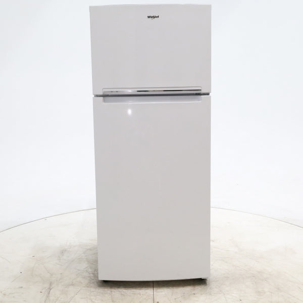 28" Wide White Whirlpool 18 cu. ft. Top Freezer Refrigerator with Flexi-Slide Bin - Scratch & Dent  - Minor