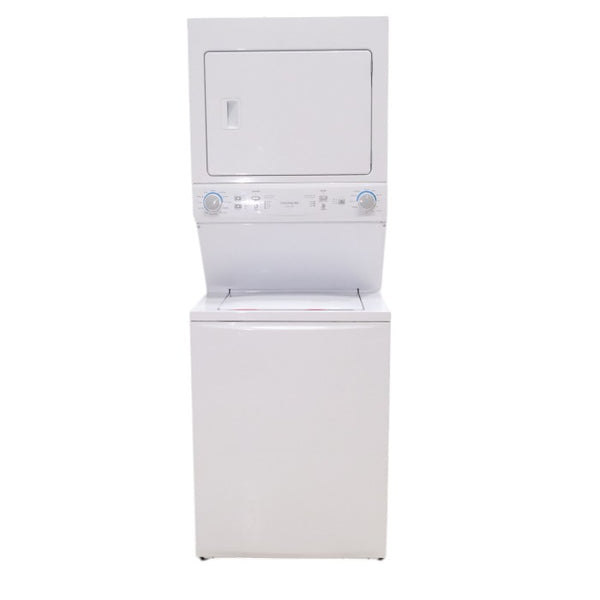 Frigidaire Stacked Laundry Center with 3.9 cu ft Capacity Washer and 5.6 cu ft Electric Dryer with Maxfill Option- Scratch & Dent - Minor
