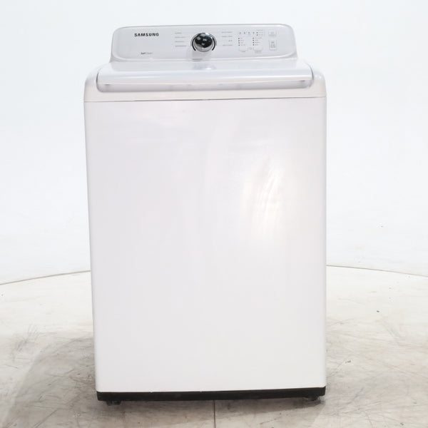 Samsung White Top Load Diamond Drum 4.0 cu ft Washing Machine with 8 Wash Cycles  - Scratch & Dent - Minor