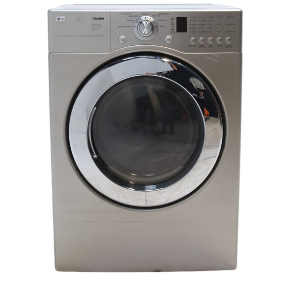 Titanium LG 27inch Wide 7.3 cu ft Electric Dryer with 7 Drying Cycles and Wrinkle Care Option - Certified Refurbished
