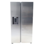Fingerprint Resistant Stainless Steel ENERGY STAR Samsung 27.4 cu. ft. Side by Side Refrigerator with Exterior Water and Ice Dispenser - Scratch & Dent - Moderate
