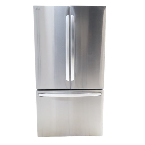 Pictures of LG Print Proof Stainless Steel Counter-Depth MAX 27 cu ft French Door Refrigerator with Water Dispenser and Ice Maker  - Open Box - Neu Appliance Outlet - Discount Appliance Outlet in Austin, Tx