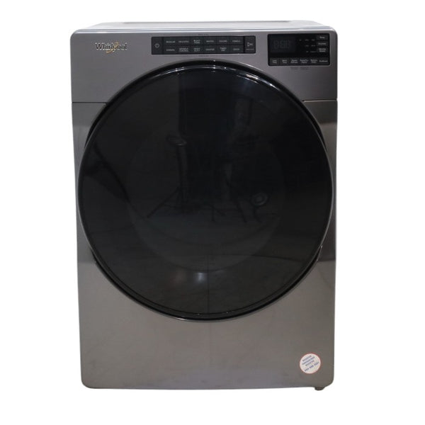 Chrome Shadow Whirlpool 7.4 Cu. Ft. Electric Wrinkle Shield Dryer with Steam - Scratch & Dent - Minor