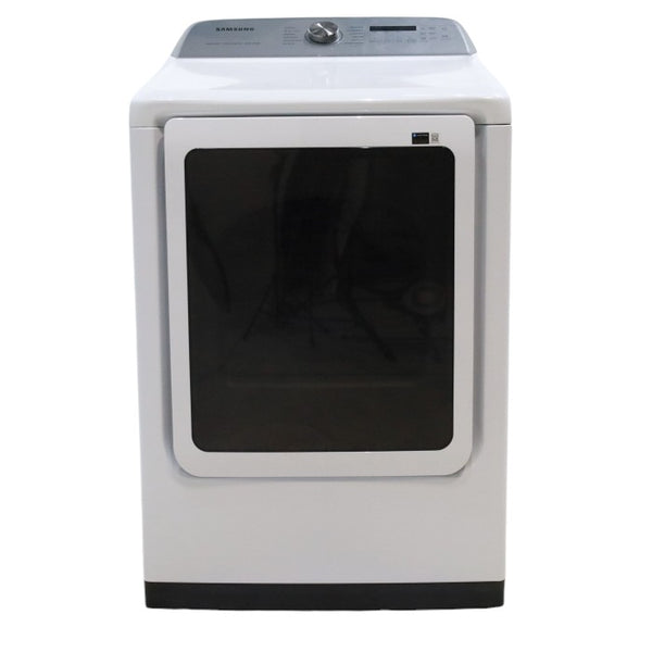 Samsung 7.4 cu. ft. Smart Electric Dryer with Steam Sanitize+ in White - Scratch & Dent - Minor