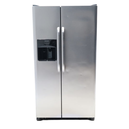 Pictures of Frigidaire Easy Care Stainless Steel 26 cu ft Side by Side Refrigerator with Ice and Water Dispenser - Certified Refurbished - Neu Appliance Outlet - Discount Appliance Outlet in Austin, Tx