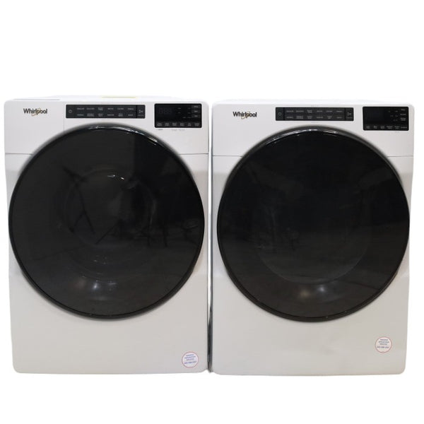 Whirlpool ENERGY STAR 4.5 Cu. Ft. Front Load Washer with Quick Wash Cycle and 7.4 Cu. Ft. ENERGY STAR Electric Wrinkle Shield Dryer with Advanced Moisture Sensing - Scratch and Dent - Minor