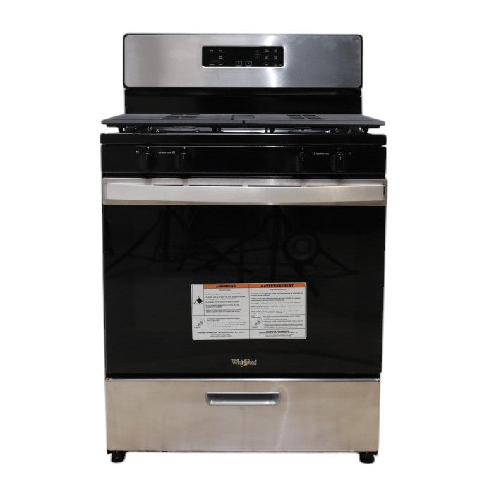 Whirlpool Stainless 5.1 Cu. Ft. Freestanding Gas Range with Broiler Drawer and Two Speed Heat Burners - Scratch & Dent - Minor