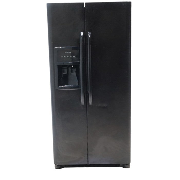 33" Wide Frigidaire Side by Side 22.1 cu ft Refrigerator with Spill Safe Glass Shelves and Pure Source Water Filter - Certified Refurbished