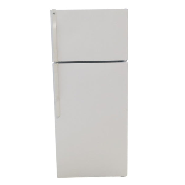 28" Wide GE® White ENERGY STAR® 18.1 Cu. Ft. Top-Freezer Refrigerator with Adjustable Shelves - Certified Refurbished