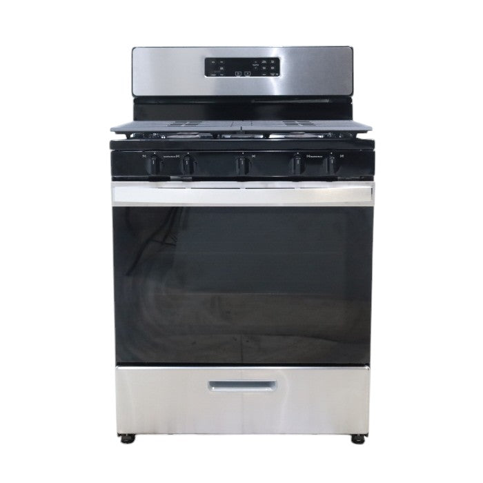 Whirlpool Stainless Steel 30" 5.1 Cu. Ft. Freestanding Gas Range with Edge to Edge Cooktop - Scratch & Dent - Minor