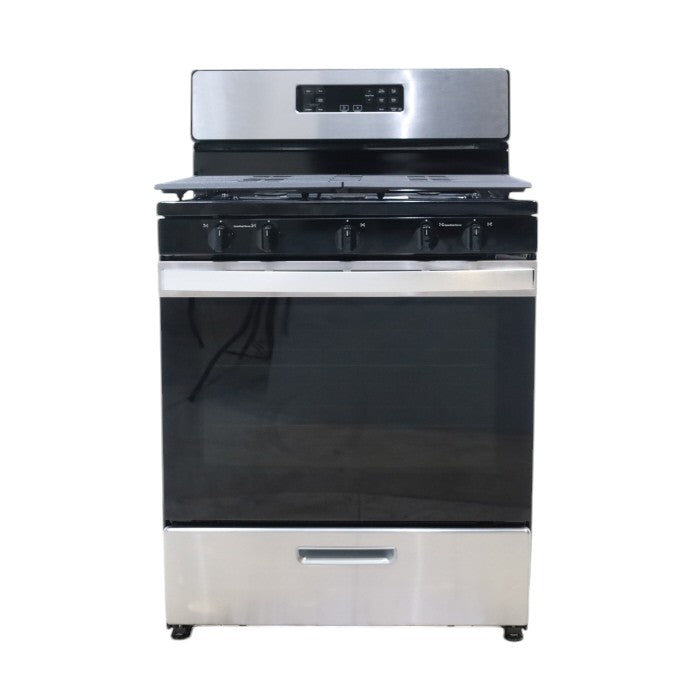 Whirlpool Stainless Steel 30" 5.1 Cu. Ft. Freestanding Gas Range with Edge to Edge Cooktop - Scratch & Dent - Minor