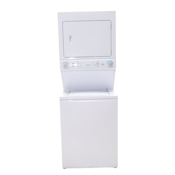 Frigidaire Stacked Laundry Center with 3.9 cu ft Capacity Washer and 5.6 cu ft Electric Dryer with Maxfill Option- Scratch & Dent - Moderate