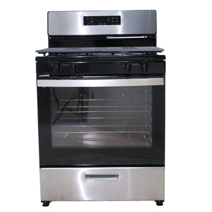 Whirlpool Stainless 5.1 Cu. Ft. Freestanding Gas Range with Broiler Drawer and Two Speed Heat Burners - Scratch & Dent - Minor