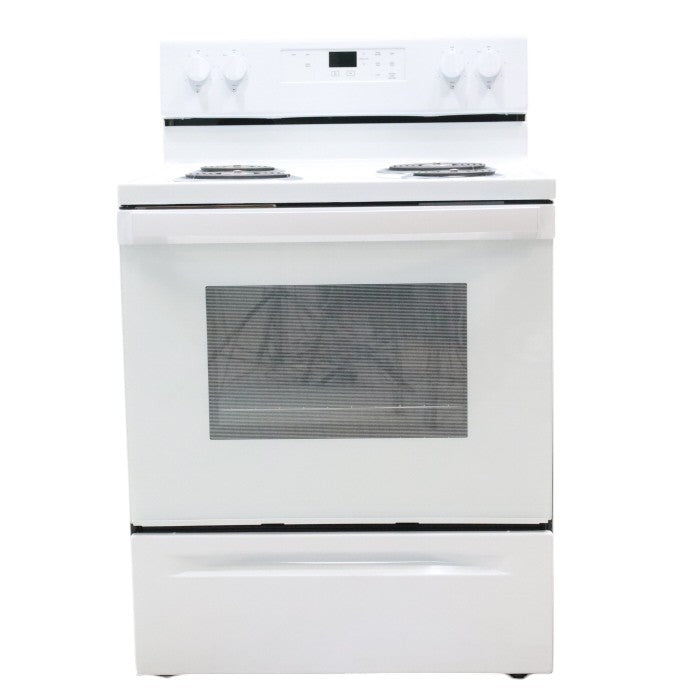 Whirlpool White 4.8 cu. ft. Electric Range with Keep Warm setting and Control Lock Mode - Scratch & Dent - Minor