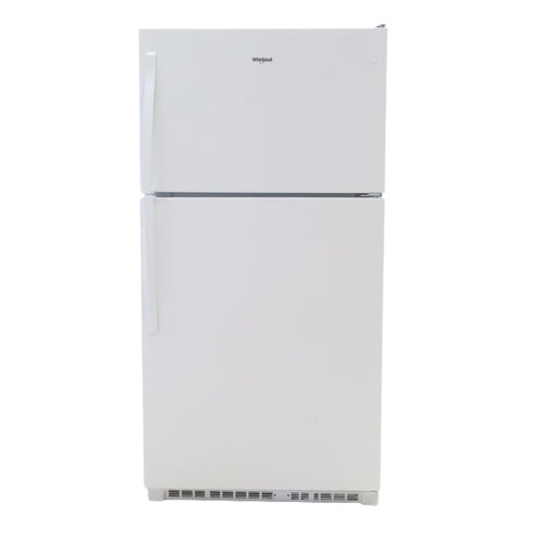 Pictures of 33" Wide Whirlpool Top Freezer 20.5 cu ft Refrigerator with Ice Maker and Frameless Glass Shelves and Flexi-Slide Bin - Scratch & Dent - Minor - Neu Appliance Outlet - Discount Appliance Outlet in Austin, Tx