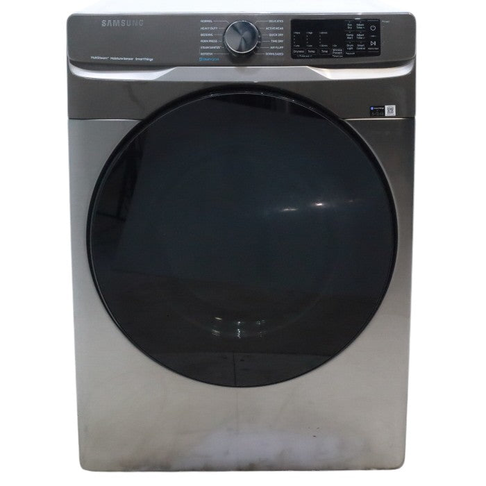 Platinum Samsung 7.5 cu. ft. Front Load Electric Dryer with Steam- Scratch & Dent - Minor