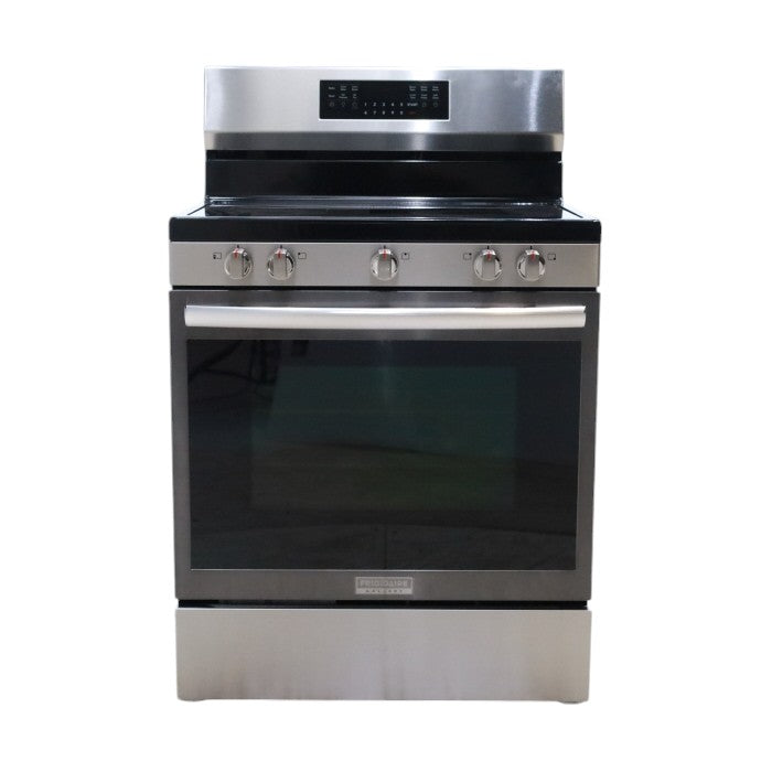 Frigidaire Stainless Steel Gallery 30" Electric Glass top Range with No Preheat + Air Fry - Scratch & Dent - Minor