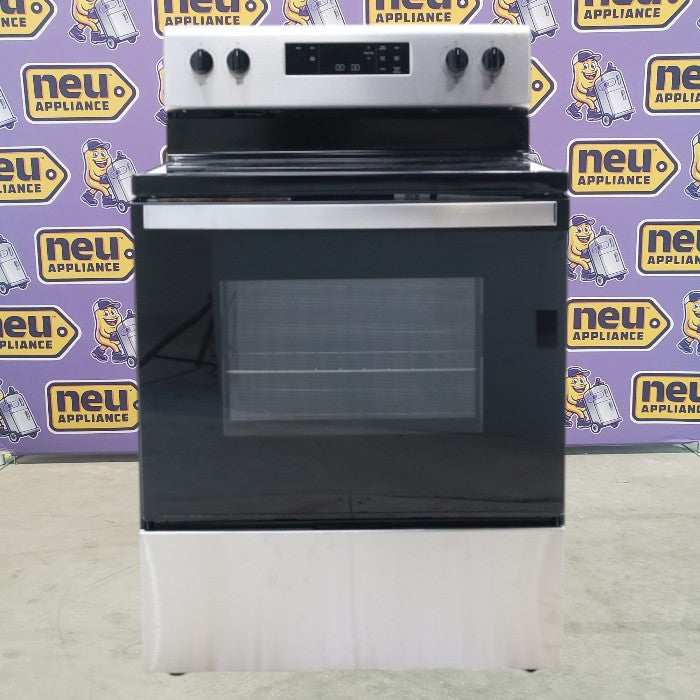 Whirlpool Stainless Steel 5.3 cu ft Electric Range with 4 Radiant Elements and a Dual Element - Scratch & Dent - Mino