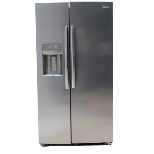 Frigidaire Gallery Stainless Steel 22.3 Cu. Ft. 36" ENERGY STAR Counter Depth Side by Side Refrigerator with CrispSeal Plus Crisper and EvenTemp™ Cooling System - Certified Refurbished