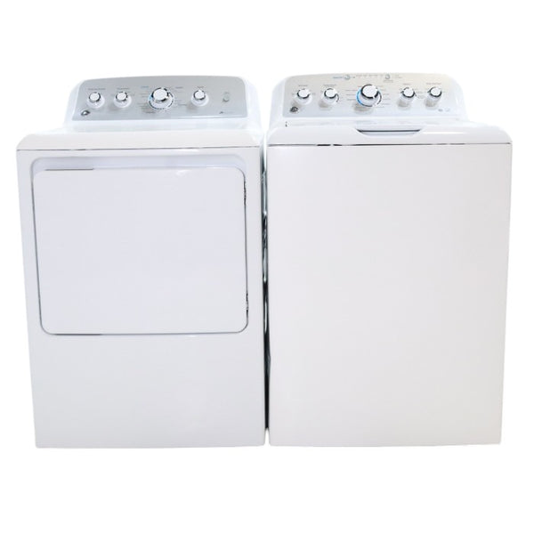 ENERGY STAR GE. 4.6 cu ft Top Load Washer with Deep Fill and GE 7.2 cu ft Electric Dryer with HE Sensor - Certified Refurbished