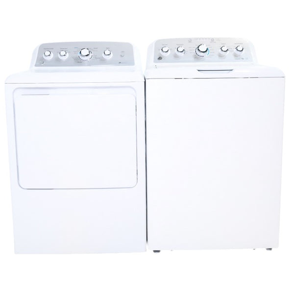 GE ENERGY STAR  4.2 cu. ft. Top Load Washing Machine with Stain Removal Guide and HE GE 7.2 cu. ft. Electric Dryer with HE Sensor Dry - Certified Refurbished
