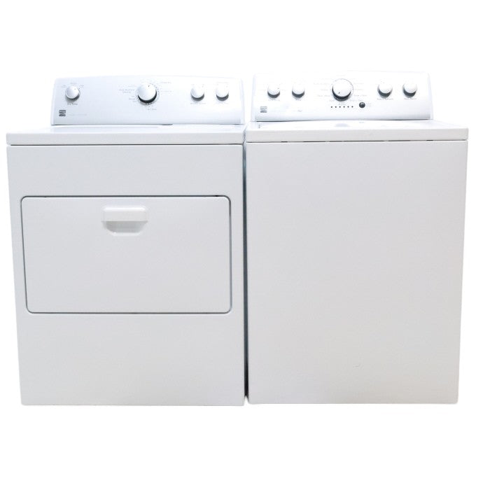 Kenmore Top Load 4.2 cu ft Capacity Washing Machine with Triple Action Agitator with Deep Fill Option and ENERGY STAR Kenmore 7.4 cu. ft. Electric Dryer with Auto-Dry - Certified Refurbished