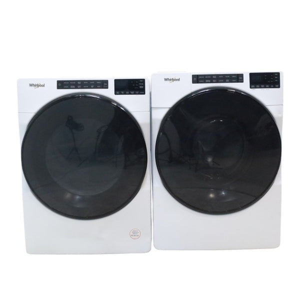 Whirlpool ENERGY STAR 4.5 Cu. Ft. Front Load Washer with Quick Wash Cycle and 7.4 Cu. Ft. ENERGY STAR Electric Wrinkle Shield Dryer with Advanced Moisture Sensing - Scratch and Dent - Minor