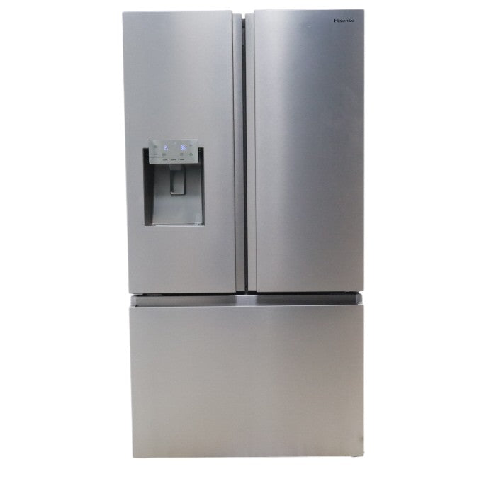 Hisense Fingerprint Resistant Stainless Steel PureFlat 25.4-cu ft ENERGY STAR French Door Refrigerator with Dual Ice Maker, Water - Scratch & Dent - Minor