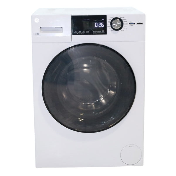 Compact 24 in. Wide GE ENERGY STAR 2.4 cu. ft. Front Load Steam Washing Machine with 1400 RPM Spin Speed - Scratch & Dent - Minor