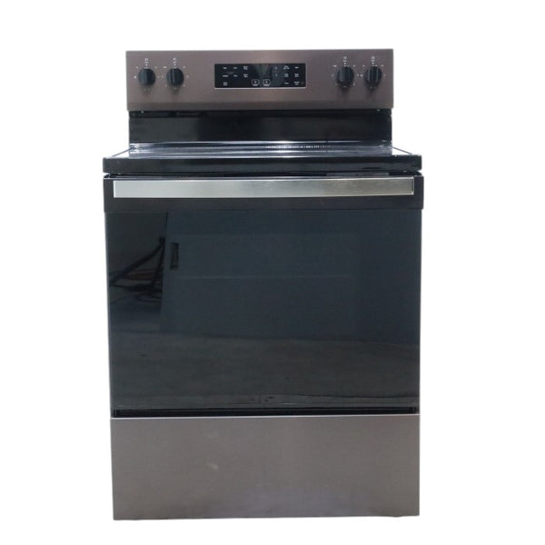 Whirlpool Black Stainless 30-inch Electric Range with Steam Clean with 2 FlexHeat™ Dual Radiant Elements - Open Box