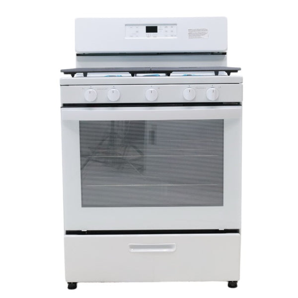 Whirlpool White 30" 5.1 Cu. Ft. Freestanding Gas Range with Edge to Edge Cooktop - Open Box