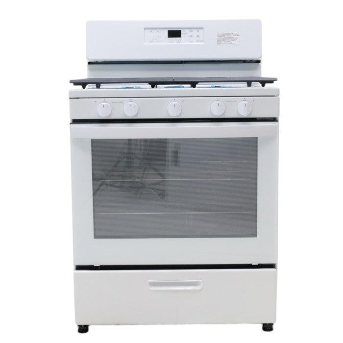 Whirlpool White 30" 5.1 Cu. Ft. Freestanding Gas Range with Edge to Edge Cooktop - Open Box
