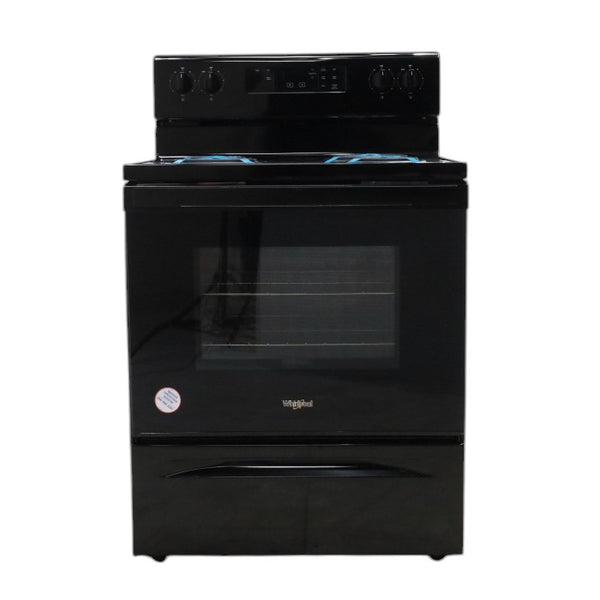 Whirlpool 30" Black 4.8 cu. ft. Electric Coil Top Range with Keep Warm Setting - Scratch & Dent - Minor