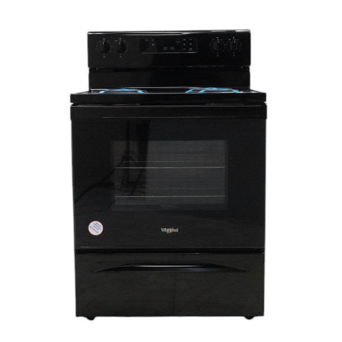 Whirlpool 30" Black 4.8 cu. ft. Electric Coil Top Range with Keep Warm Setting - Scratch & Dent - Minor