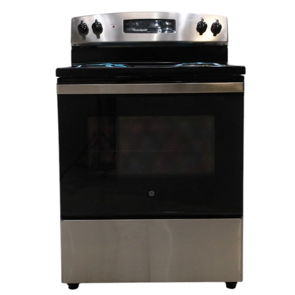 Stainless Steel GE® 30" Free-Standing Self-Clean Electric Range with 4 Cooktop Elements - Scratch & Dent - Minor