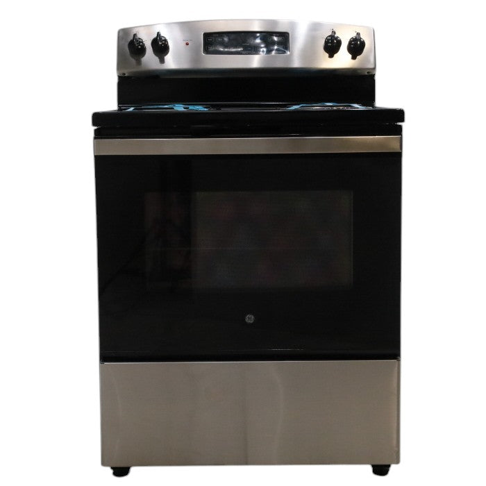 Stainless Steel GE® 30" Free-Standing Self-Clean Electric Range with 4 Cooktop Elements - Scratch & Dent - Minor