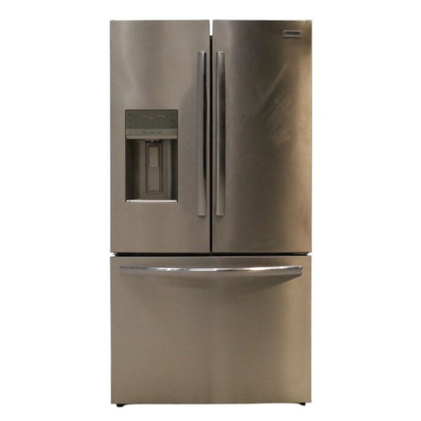 Smudge-Proof Stainless Steel ENERGY STAR Frigidaire Gallery 27.8 cu. ft. 3 Door French Door Refrigerator with Dual Ice Maker- Scratch & Dent - Minor