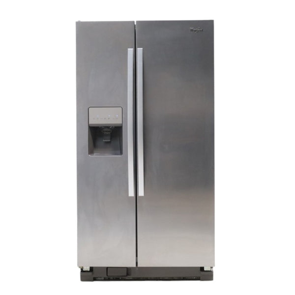 Whirlpool Fingerprint Resistant Stainless Steel 36 inch Side by Side Refrigerator with SpillGuard™ Shelves and EveryDrop™ Water Filter - Scratch & Dent - Minor