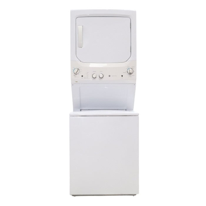 27" Wide GE 3.8 cu. ft. Laundry Center Washer and 5.9 cu. ft. Electric Dryer with Electro-Mechanical Rotary Dial Controls - Certified Refurbished