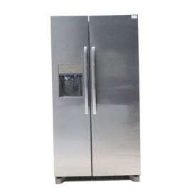 Pictures of ENERGY STAR Frigidaire Fingerprint Resistant Stainless Steel 25.6 cu. ft. Side by Side Refrigerator with Water and Ice Dispenser - Scratch & Dent - Minor - Neu Appliance Outlet - Discount Appliance Outlet in Austin, Tx