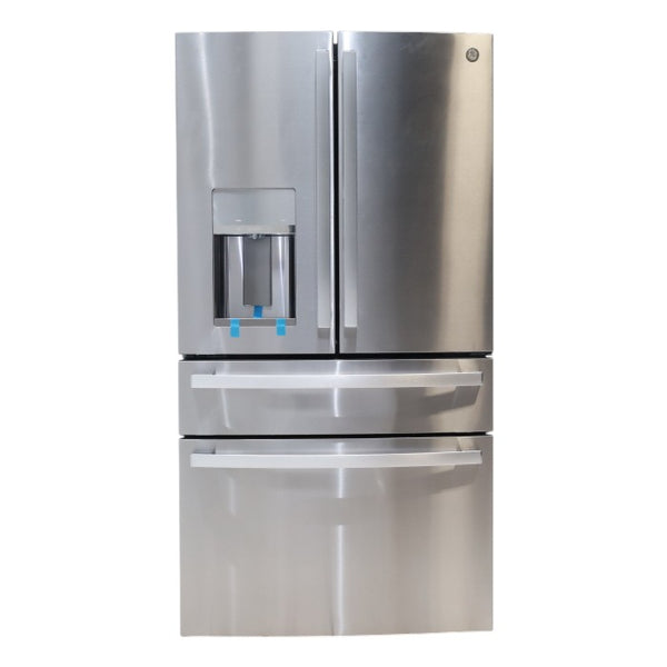 GE Profile™ ENERGY STAR® 27.9 Cu. Ft. Smart Fingerprint Resistant 4-Door French-Door Refrigerator with Door In Door and Hands Free Auto Fill - Open Box