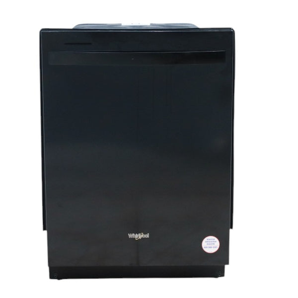 Whirlpool Black Large Capacity Dishwasher with Tall Top Rack and 3-Piece Silverware Basket - Open Box