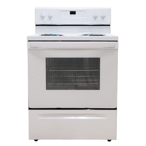 Pictures of Whirlpool White 4.8 cu. ft. Electric Range with Keep Warm setting and Control Lock Mode - Open Box - Neu Appliance Outlet - Discount Appliance Outlet in Austin, Tx