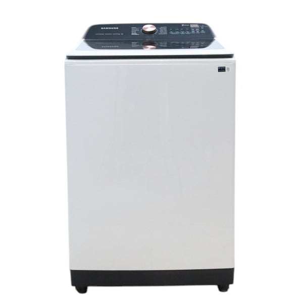 Samsung Extra-Large Capacity 5.5 Cu. Ft. Smart Top Load Washer with Auto Dispense System in Ivory WA55CG7500AE - Open Box