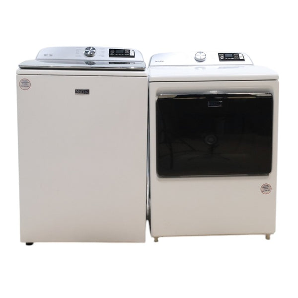 Maytag Smart Top Load ENERGY STAR 5.3 cu. ft. Impeller Washer with Extra Power and Deep Fill Option and Smart 7.4 cu. ft. Electric Dryer with Extra Power  and Advanced Moisture Sensing - Open Box