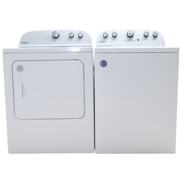 HE Whirlpool 3.5 cu. ft. Top Load Washing Machine with Deep Water Wash and 7 cu. ft. Electric Dryer with AutoDry- Open Box