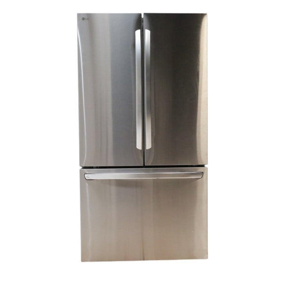 LG Print Proof Stainless Steel Counter-Depth MAX 27 cu ft French Door Refrigerator with Water Dispenser and Ice Maker  - Open Box
