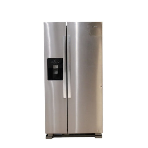 Pictures of 33 in. Wide Fingerprint-Resistant Stainless Steel Whirlpool 21.4 cu. ft. Side by Side Refrigerator with In Door Ice and Water Dispenser - Scratch & Dent - Minor - Neu Appliance Outlet - Discount Appliance Outlet in Austin, Tx