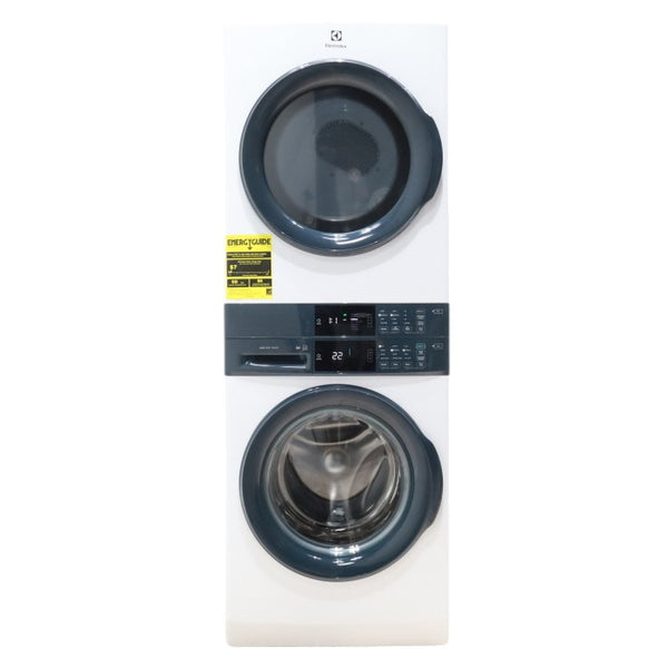 Electrolux White 300 Series Laundry Tower Single Unit Washer & Gas Dryer with LuxCare Wash System - Scratch & Dent - Minor